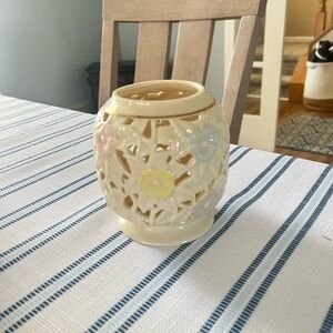 Lenox Pastel Floral Ceramic Candle Holder